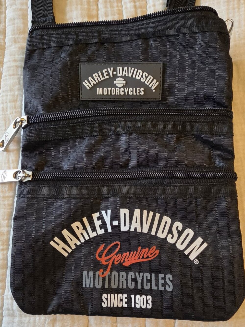 Harley Davidson Nylon Crossbody Purse NWOT - Picture 2 of 3